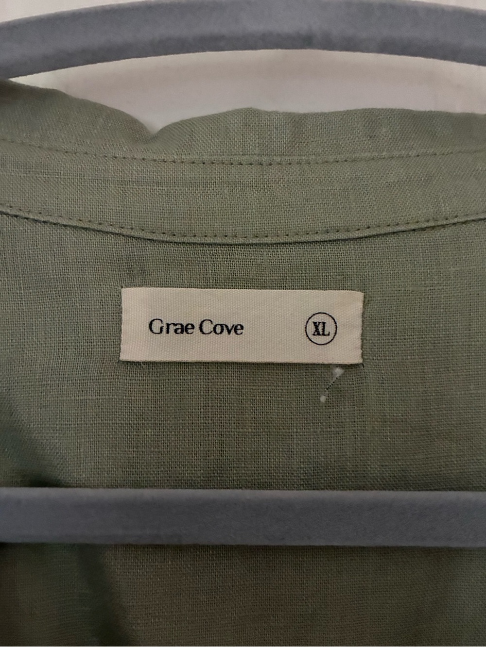 Light Sage Green Linen Tunic - Picture 2 of 2
